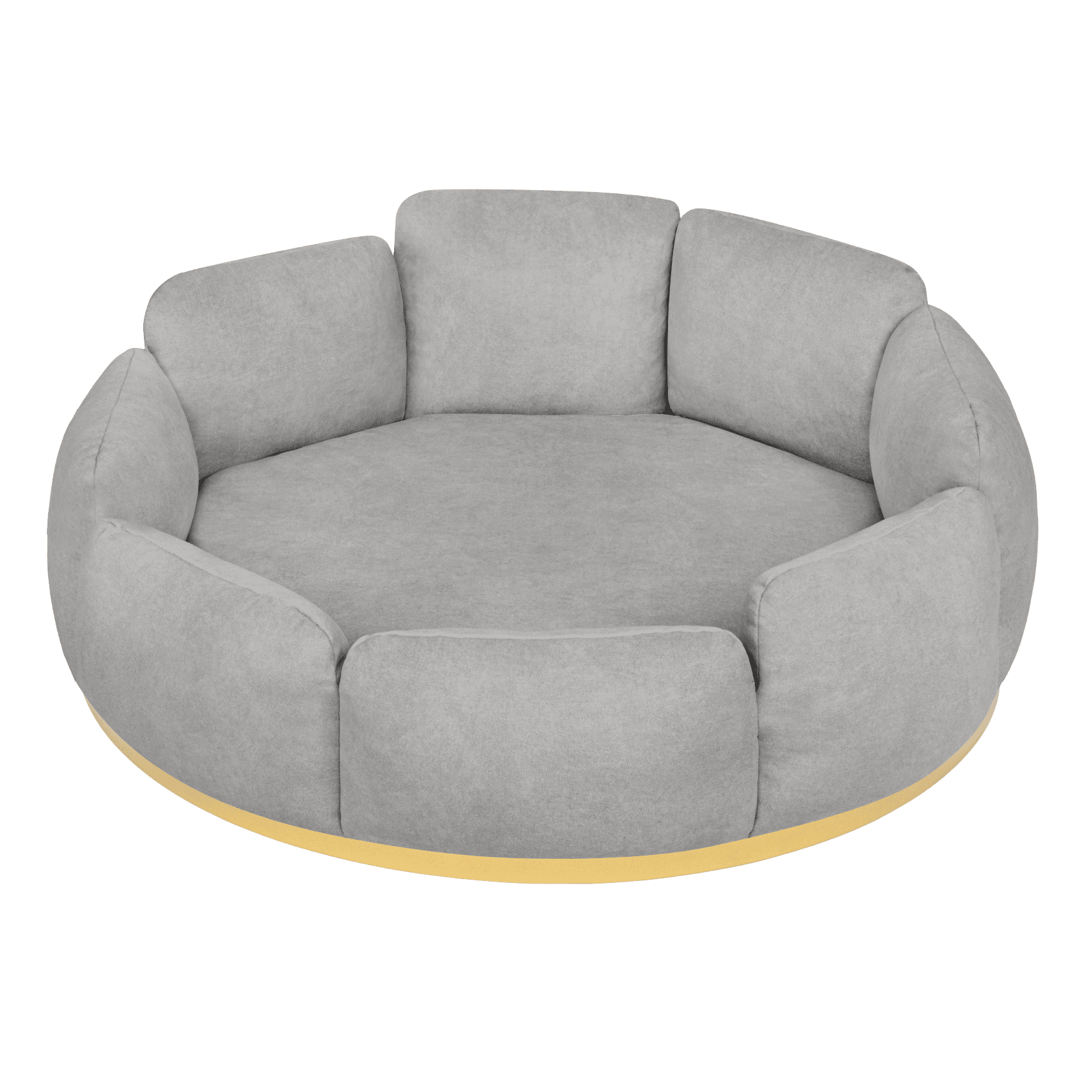 Camelia Gris Claro - Base Dorada